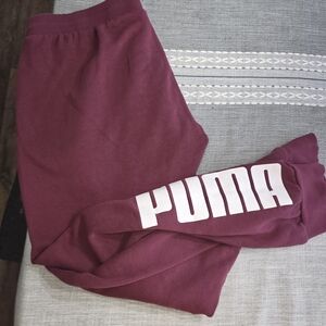 PUMA Burgundy Sweatpants